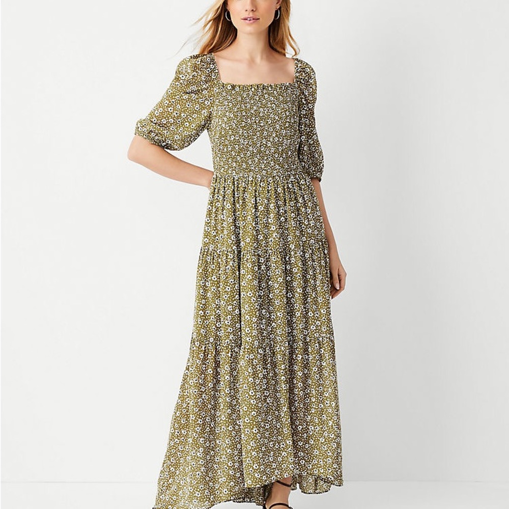 Floral Smocked Bodice Maxi